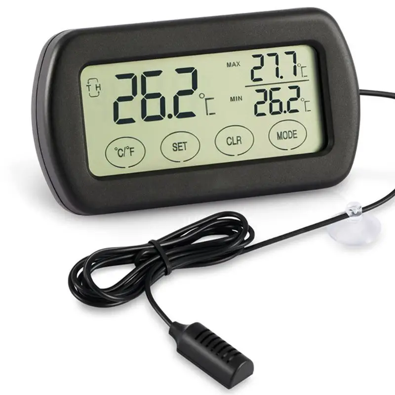 

Large Screen Thermometer Hygrometer Max/Min Indoor Outdoor Incubator Monitor