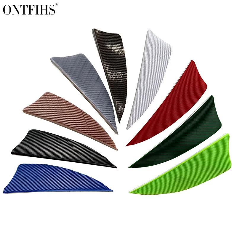 

36 PCS 2 Inch Real Turkey Feather Shield Cut Arrow Feather 2'' Cut Fletching Hunting Shooting Diy Arrow Accessories