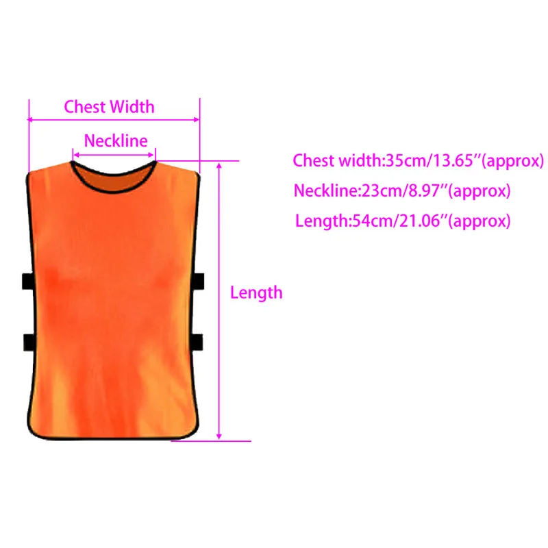 2023 New Children Kid Team Sports Football Soccer Training Pinnies Jerseys Train Bib Vest