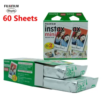 

60 Sheets Fuji Fujilm Instax mini 9/8/7s/25/50/90 Instax Camera Film Fuji Fujifilm Instax Mini Film White Edge Photo Paper