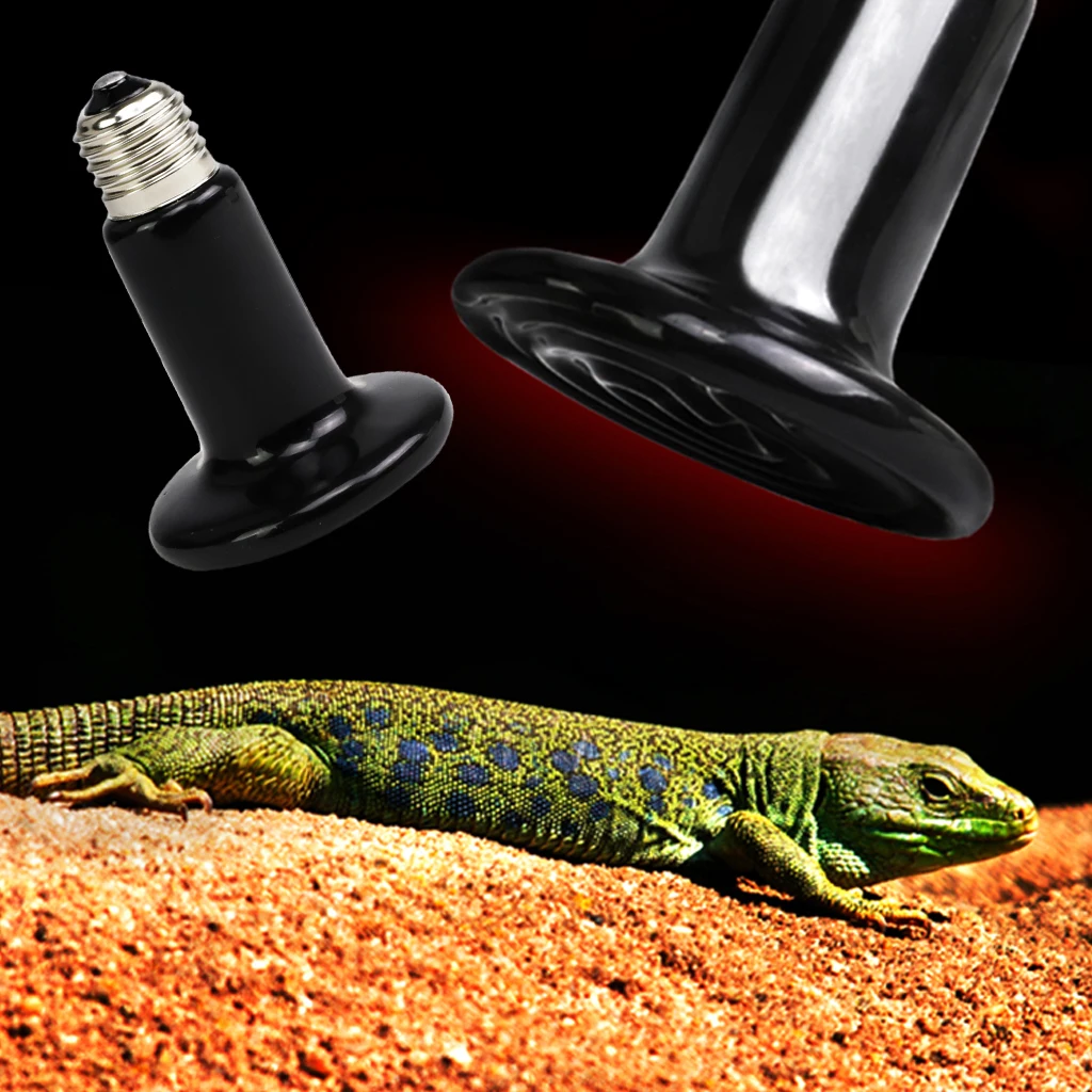 Pet Reptile Heating Lamp 50 75 100 150 200W Turtle Ceramic Infrared Lamp Reptile Bulb Temperature 2