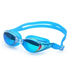 Очки мужские женские большая коробка гальванические водонепроницаемые очки плавательные очки высокой четкости близорукость плавание анти-туман с De