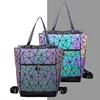 new shiny Geometric Luminous bag Sequins Female Backpack Geometric Women School Backpack For Teenage girls mochila feminina 2024 1
