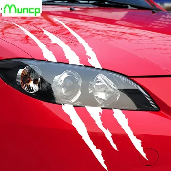 

3 colors reflective monster stickers 3 colors outside accessories vinyl scratch stripe claw marks 40 cm * 12 cm car stickers