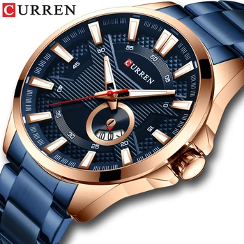 

CURREN Business Quartz Watch for Men Luxury Watch Men's Brand Stainless Steel Wristwatch Relogio Masculino Waterproof Clock