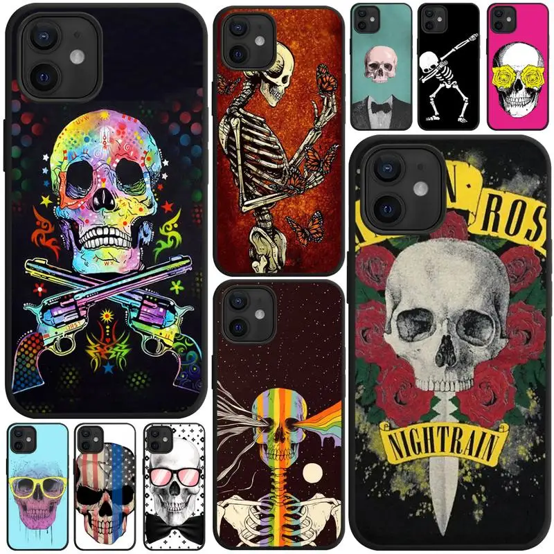 Halloween Skulls Ghost Printed Phone Case For IPhone 12 11 Pro XS MAX XR 8 7 6 6S Plus X 5S SE 2020 Shell | Мобильные телефоны и