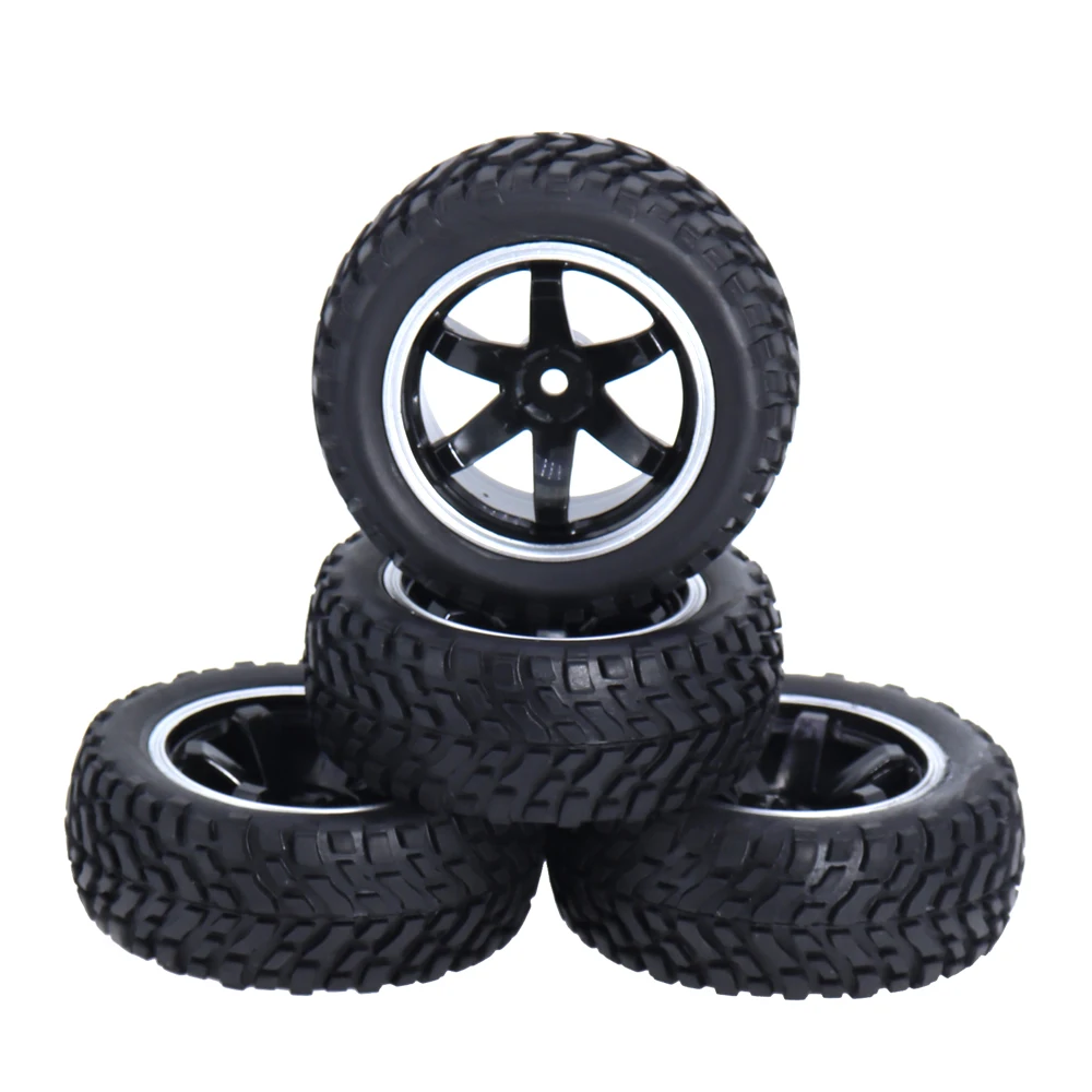 

4PCS rc car parts 1/10 Scale 75mm Rally Car Tyres for 1:10 Off-road On Road Car Traxxas Tamiya HSP HPI Kyosho