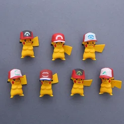 Pokémon Pikachu imán para nevera combinación Linda 3D estéreo Pikachu imán de dibujos animados