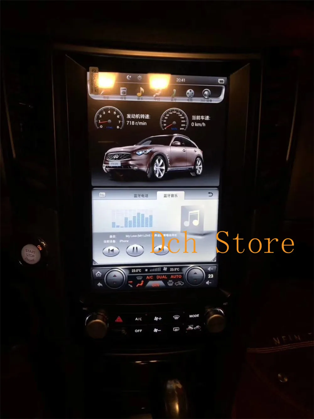 12 1 вертикальный tesla стиль Android 9 0 автомобильный DVD GPS плеер навигация для Infiniti FX FX25