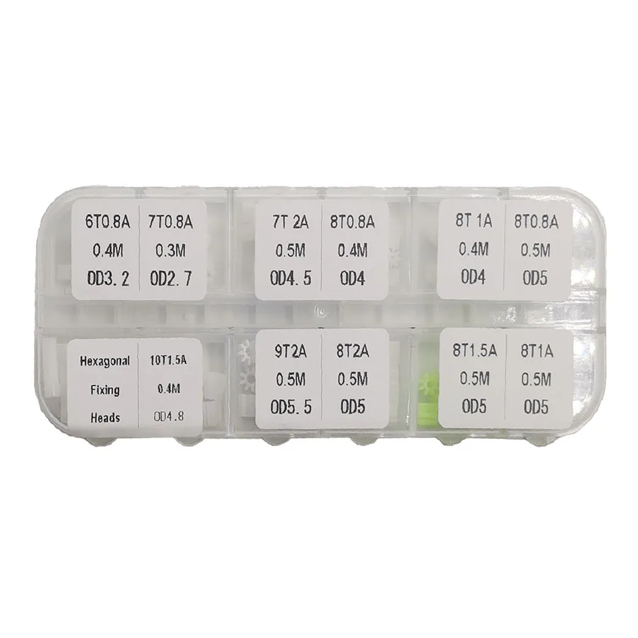 Embalagem de Pinhão Misto 0.3m 0.4m 0.5m Engrenagens de Modelos de Aeronaves de Brinquedo Partes 6t 7t 8t 9t 10t 10 Peças do Total 120 Peças