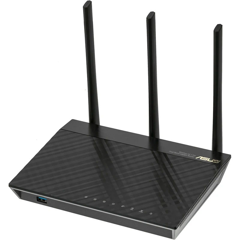 Роутер беспроводной Asus RT-AC66U AC1750 10/100/1000BASE-TX/4G ready черный