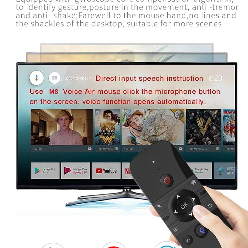 Teclado de mouse com controle remoto inteligente