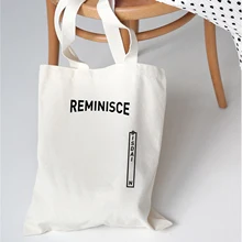 Минималистичная креативная многоразовая хозяйственная сумка с буквенным принтом, Брезентовая Сумка-тоут, сумка для ежедневного использования, экологическая переработка, Большая вместительная сумка на плечо