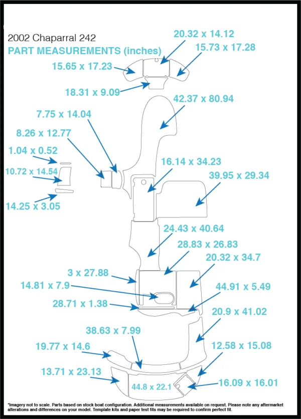 2002 Chaparral 242 плавающий шаг и коврик для кокпита лодка EVA Тиковый настил 1/" 6 мм