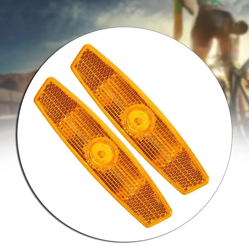 4 шт. желтые спицы для горного велосипеда светоотражающие полоски отражатели