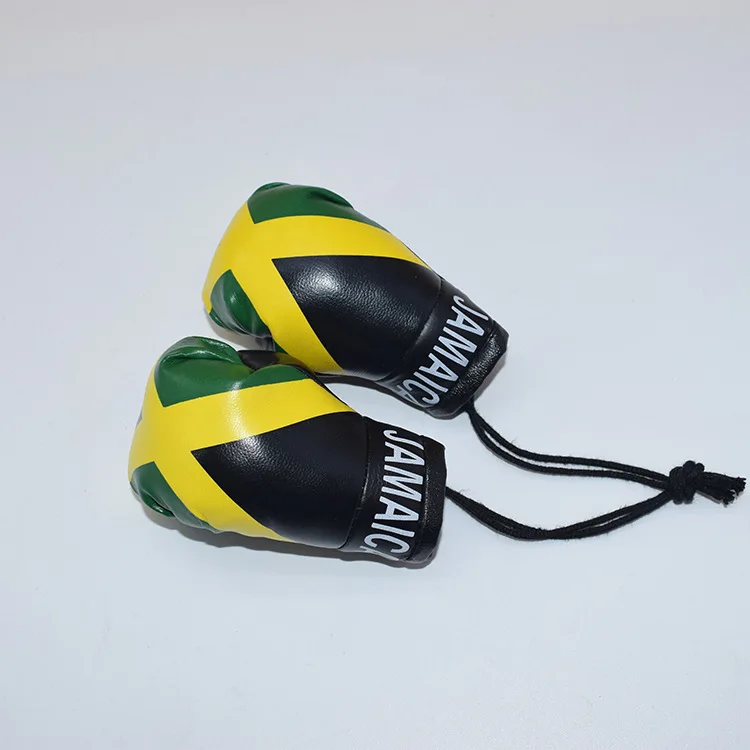 boxe salão jogo luvas bandeira decorado mini pequena luva chave fodding