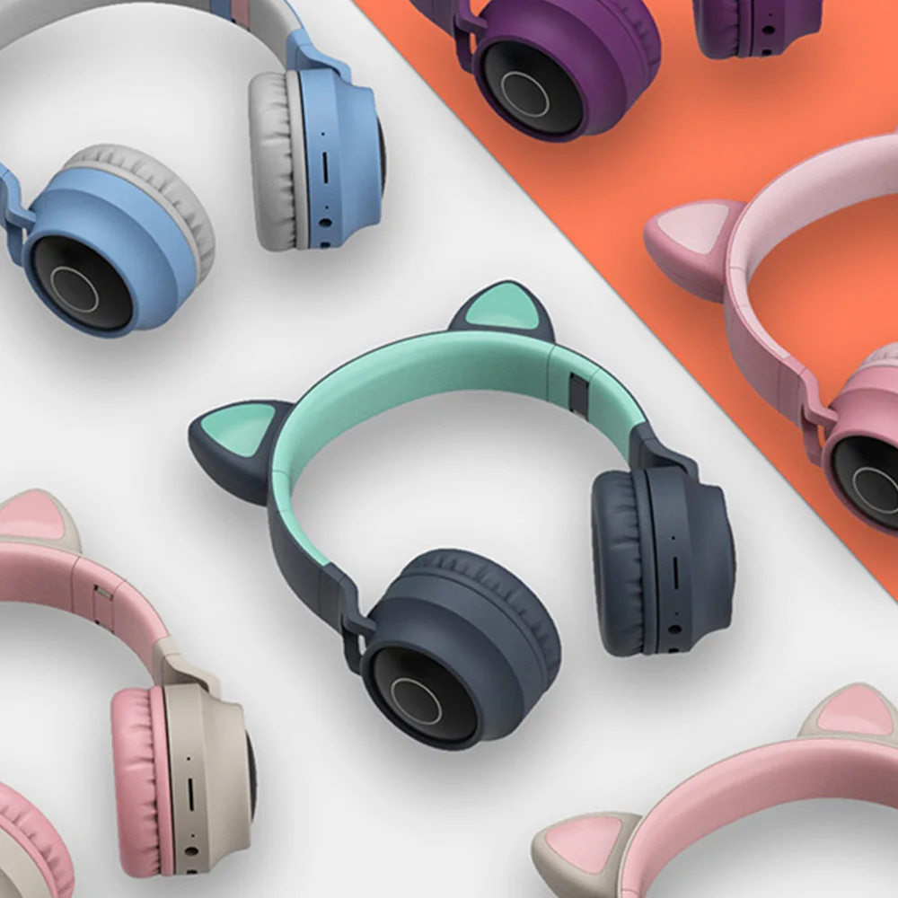 Bluetooth наушники Arikasen со светодиодной подсветодиодный кой FM радио и