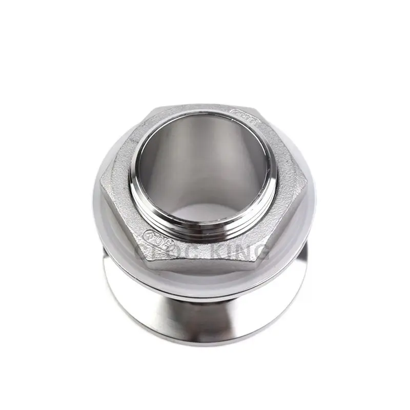 Double Ferrule 1.5" 2" Tri Clamp x 1-1/4" 1-1/2" BSP Male Sanitary Adapter SS304 Stainless Steel Pipe Fitting pipe fitting water pipe fitting hose pipe fitting