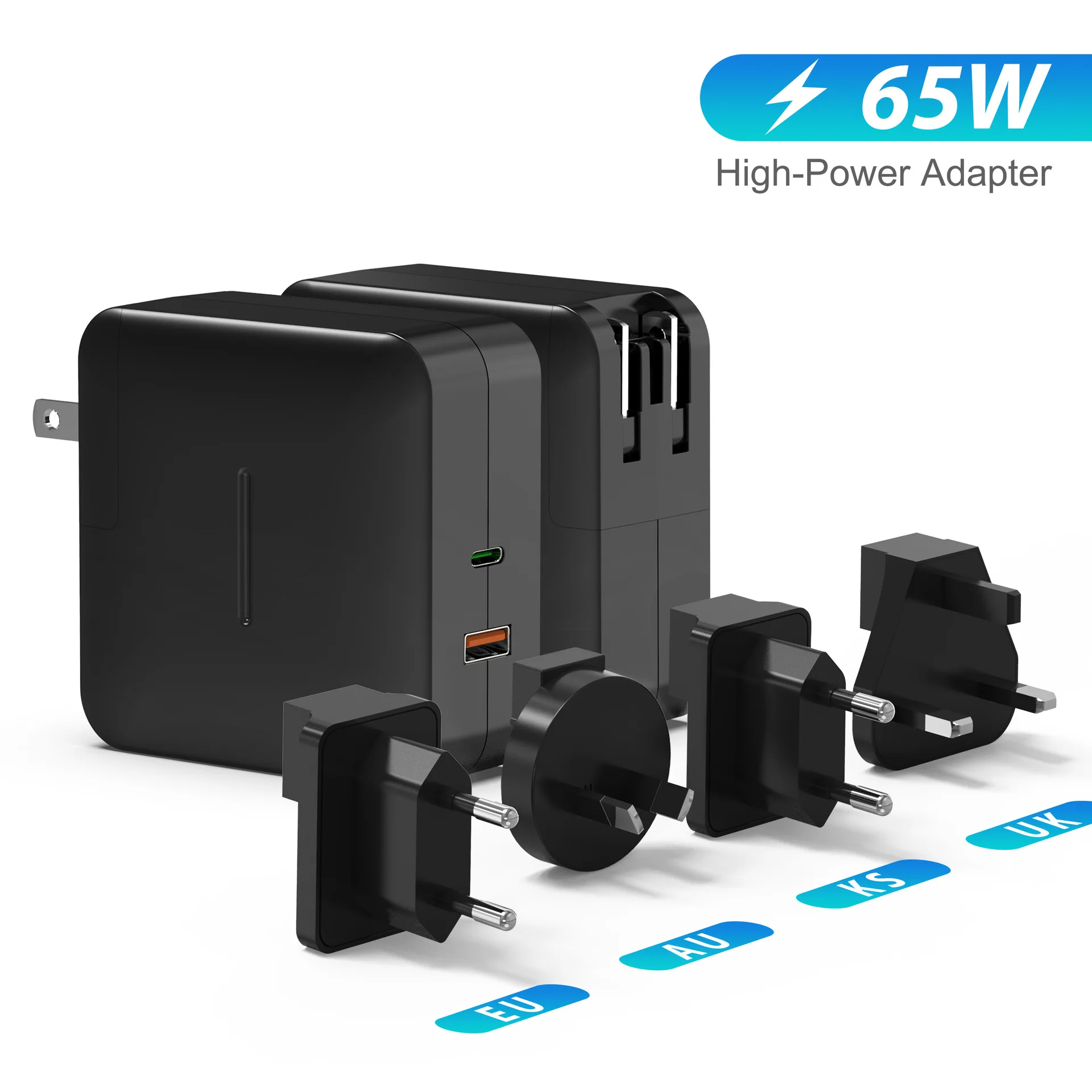 

65W travel charger available worldwide, suitable for Apple laptops, convertible mobile phone chargersSuitable for iPhone13