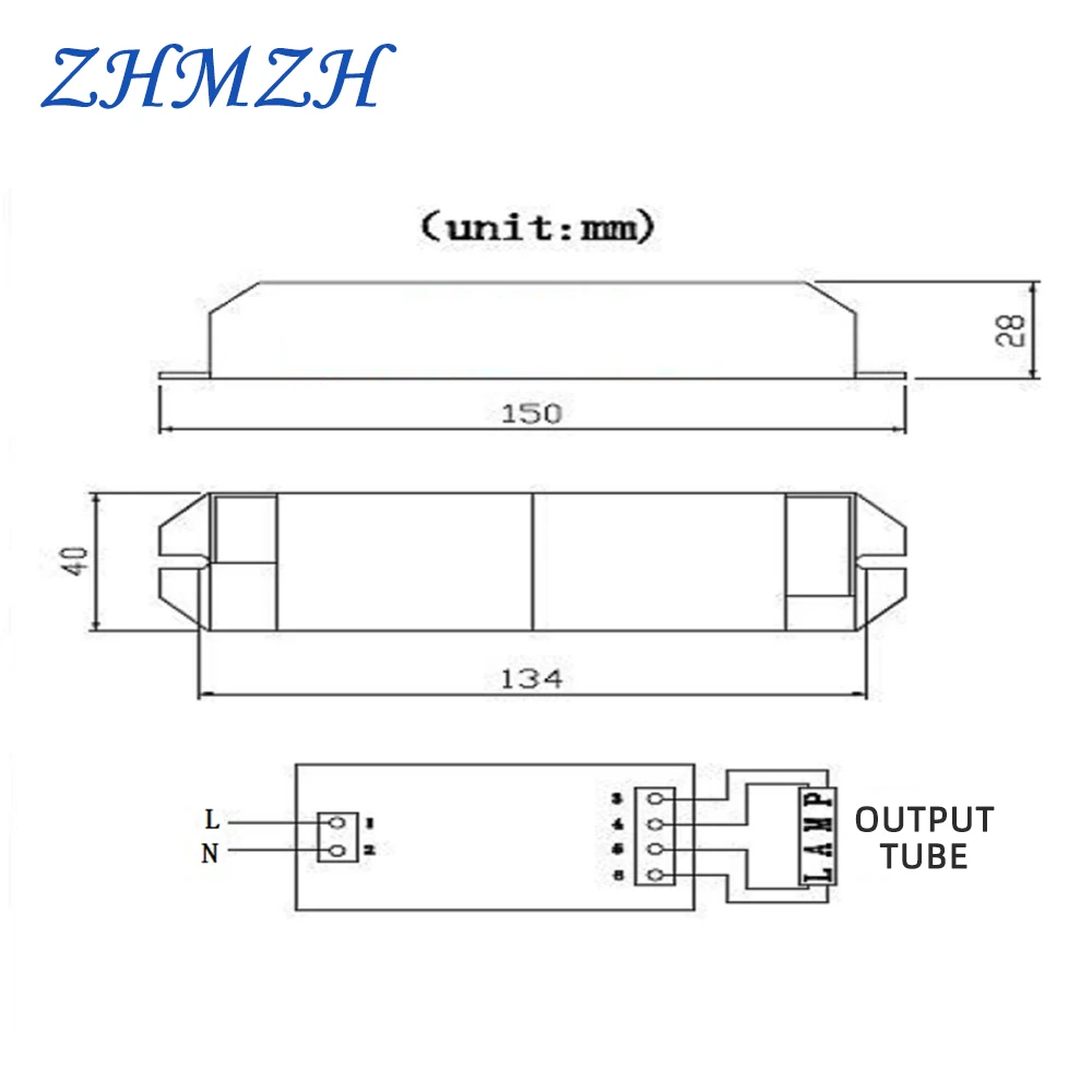 Electronic Ballast AC220V Universal Electronic Ballasts For 2G11 UV Lamp Tube 4-18W 24W 36W 55W Ultraviolet Germicidal Lamp UVC Sterilizing Lights