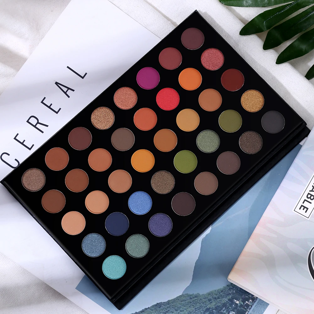 Changeable 39 Colorful Shimmer Matte Artist Eyeshadow Palette Silky Pigmented Eye Shadow Powder Makeup Natural Nude Eyelids