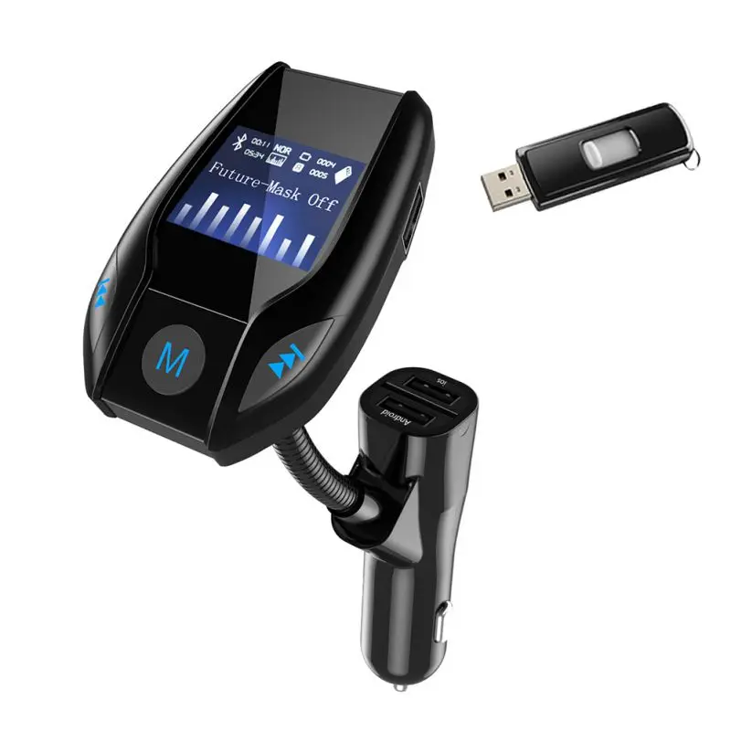 FM рабочее расстояние двойной USB порт 3 А выход Bluetooth 3,0 fm-передатчик Автомобильный MP3-плеер со встроенным микрофоном