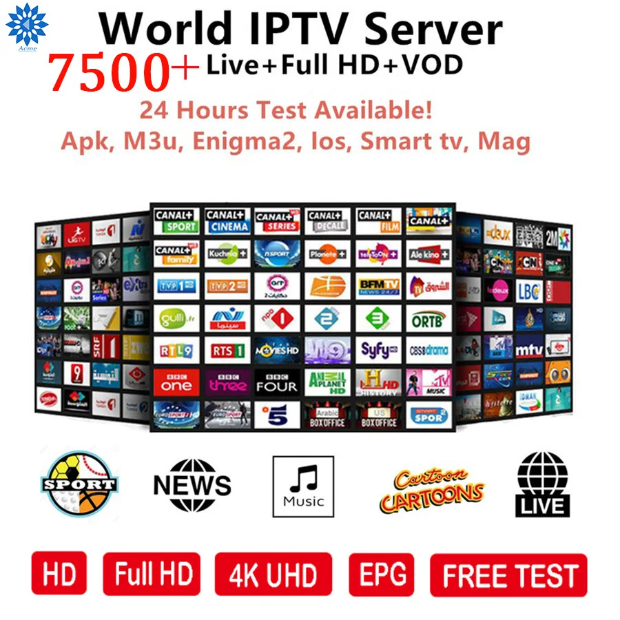 7500+ Pro испанский мир HD IPTV испанский подписка для Android Smart tv Италия Нидерланды Hungray Испания голландская Франция M3U Enigma2