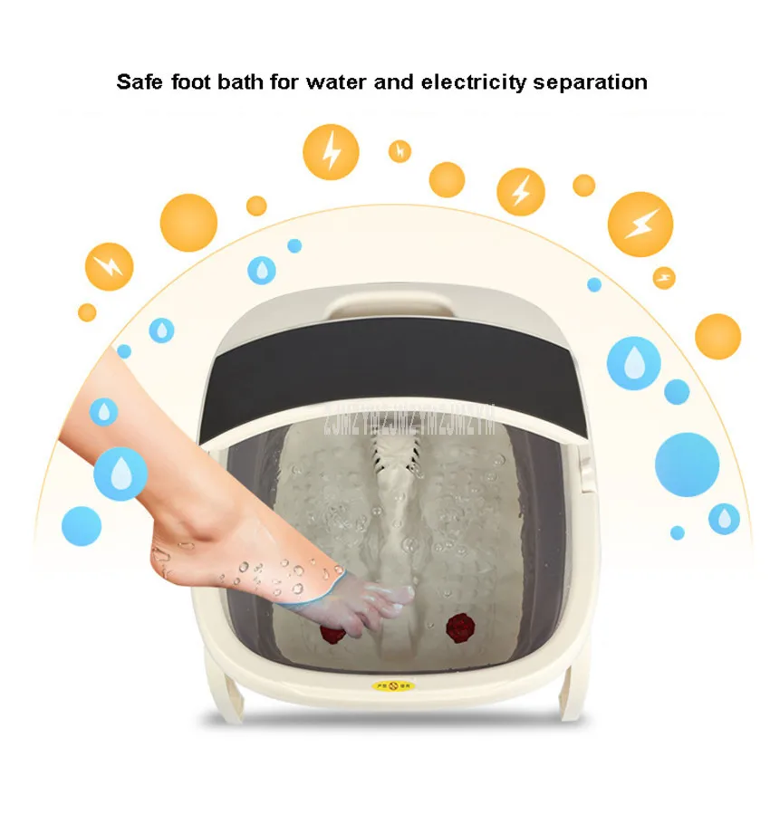 Автоматический Электрический массажер для ног спа-ванна с вибрацией, Электрический кислородный пузырьковый Массажер для снятия давления