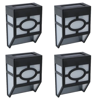 

Solar Wall Lights Outdoor 2 Modes Solar Led for Deck Fence Patio Front Door Stair Landscape and Driveway Path 4 Pack