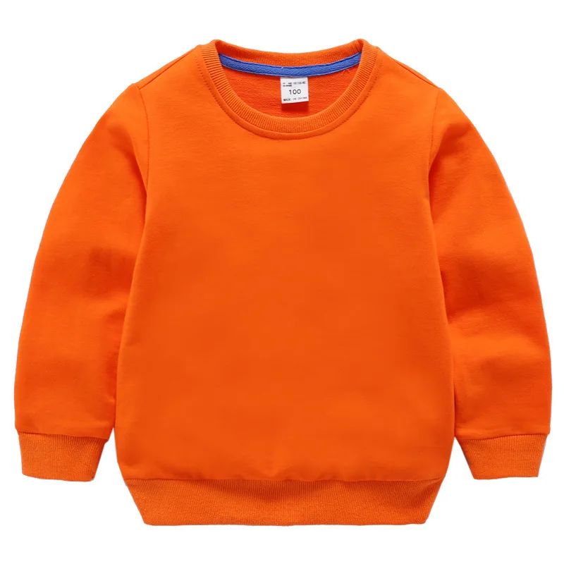 ZSIIBO/Детский свитер для девочек и мальчиков в европейском и американском стиле; модные однотонные свитера с длинными рукавами и круглым вырезом для мальчиков и девочек