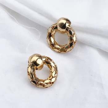 

AENSOA Fashion 2020 Round Geometric Earrings Statement Earrings For Women Hanging Dangle Earrings Drop Earring Modern Jewelry