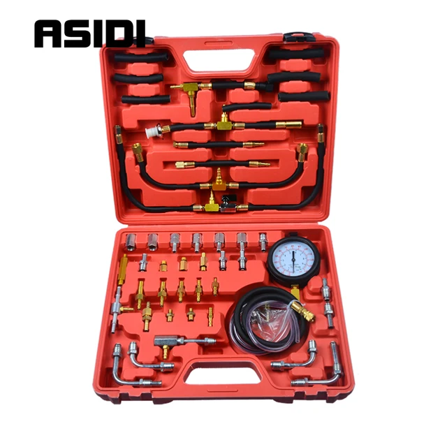 $US $50.46 Cars Fuel Injection Pump Tester Injector Pressure Test Gauge Diagnostic Tools Kit Sets PT1266