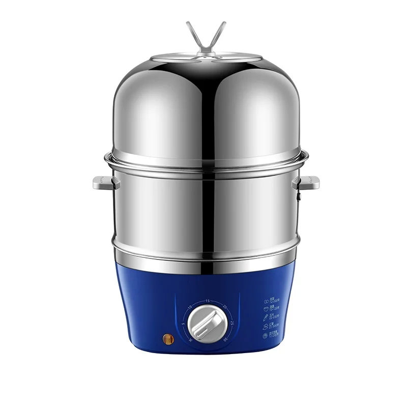 220V Household Electric Steaming Cooker Stainless Steel Multi Cooker 2 Layers Electric Steamer Stewed Egg Custard