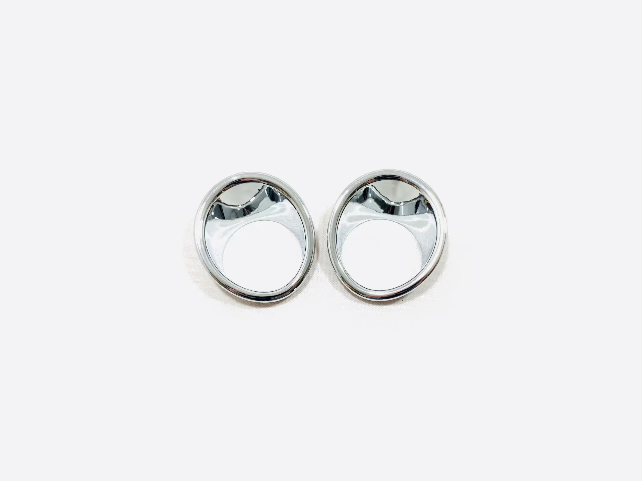 silver 2pcs ABS Chroemd или черный или карбоновый передний противотуманный светильник, накладка противотуманной фары для Toyota RAV4 RAV-4 XA50, аксессуары - Цвет: silver 2pcs