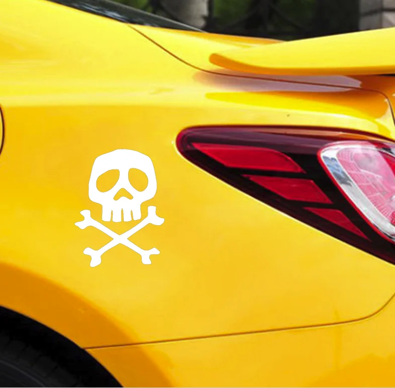 Captain Harlock Space Pirate Skull Decal Sticker Car Window Tall White Color Handsome And Cool Stickers N97 | Дом и сад