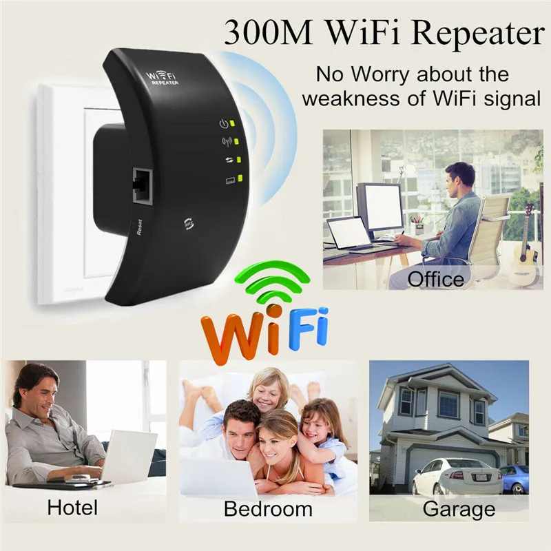 

2.4G Wireless WIFI Repeater 300Mbps Wifi Extender Long Range Wifi Signal Amplifier Wi-fi Booster Access Point Wlan Repeater