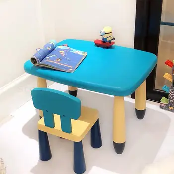 

New Children's Study Desk Desk Desk Desk Chair Suit Desk Kindergarten Desk Chair Plastic Desk Chair Girl Boy