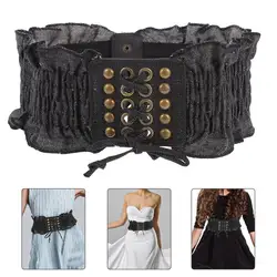 1pc Stylish Elastic Bandage Girdle Macrame Denim Girdle Denim Waist Girdle