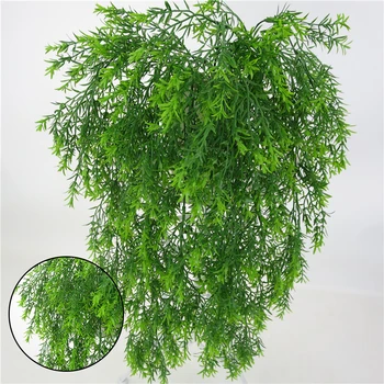 

Artificial Hanging Plants Ivy Leaves Fake Vine Leaf Garland Home Decor Green Wall Hanger Home Door Decoration