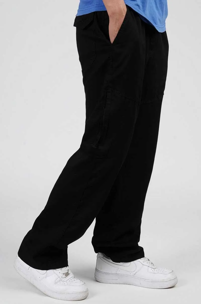 2012 Black Весна лето большие размеры 4XL 7XL хлопковые брюки мужские повседневные брюки карго с боковой молнией и карманами Свободные мешковатые штаны шаровары Хип-хоп джоггеры - Цвет: 2012 Black