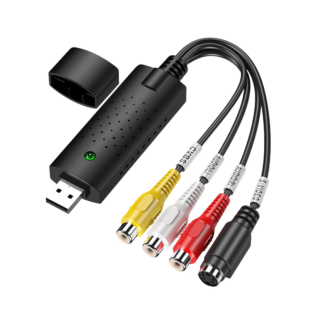 USB 2 0 аудио AV ТВ карта конвертер VHS в DVD аналоговый видео цифровой формат захвата