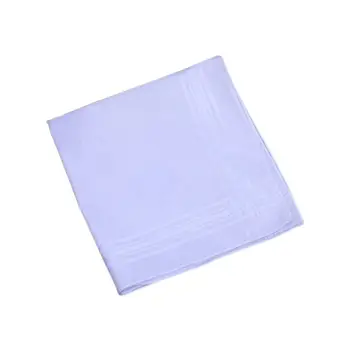 

40x40cm Men Womens Fancy Woven Handkerchiefs Classic Pure White Cotton Hankies Stripes Jacquard Print Pocket Square Towel Gift