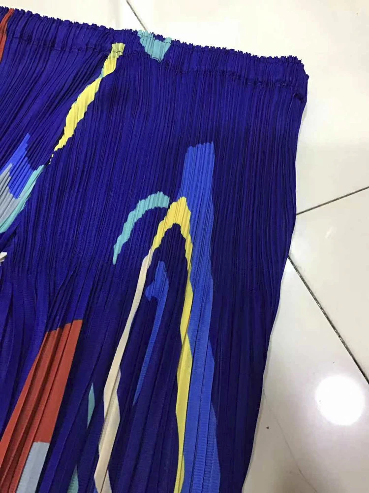 Брюки с принтом Hallen Nine-cent MIYAKE, новинка, свободные, большие размеры, тонкие и эластичные штаны, бесплатная доставка