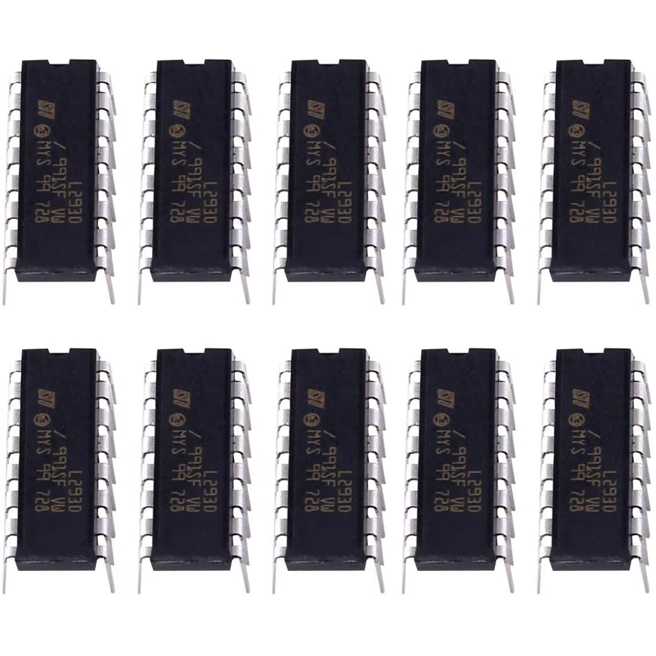 YXQ L293D Stepper Motor Driver DIP 16-pin 600mAh Output Current IC Controllers 6Pcs YXQ L293D Stepper Motor Driver DIP 16-pin 600mAh Output Current IC Controllers 6Pcs