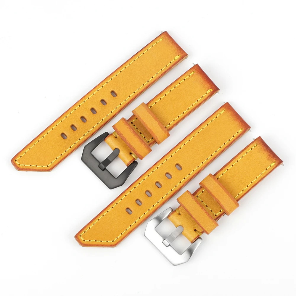 Cinturino Orologio Pelle Mucca Genuina &ndash; Artigianale Vietnam &ndash; Varie Misure 14&ndash;26 Mm &ndash; Colore Rosso