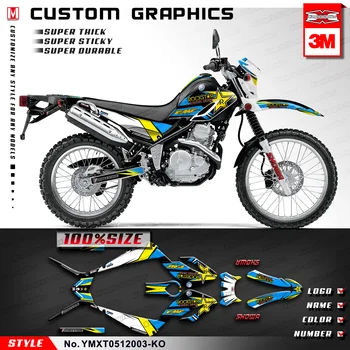 

KUNGFU GRAPHICS Personalised Stickers Waterproof Decal Kit for Yamaha Serow XT250 XT 250 2005 2006 2007 2008 2009 2010 2011 2012