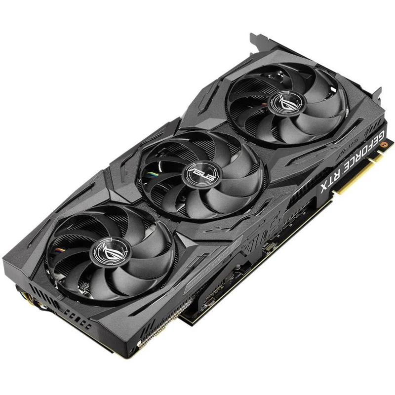 Видеокарта Asus PCI-E ROG-STRIX-RTX2080TI-O11G-GAMING NV RTX2080Ti 11264Mb 352b GDDR6 1680/14000/HDM
