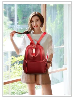 

2020 new Korean version of the shoulder bag women's cute simple fashion large capacity backpack ladies