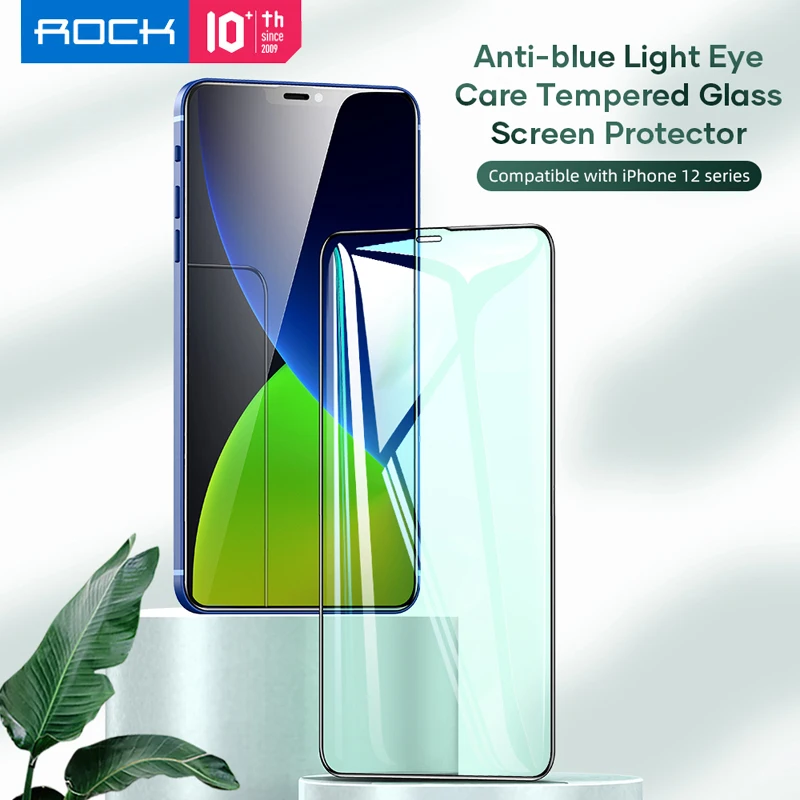 Закаленное стекло для iPhone 12 Pro Max противоударное 0 25 мм с защитой от синего света
