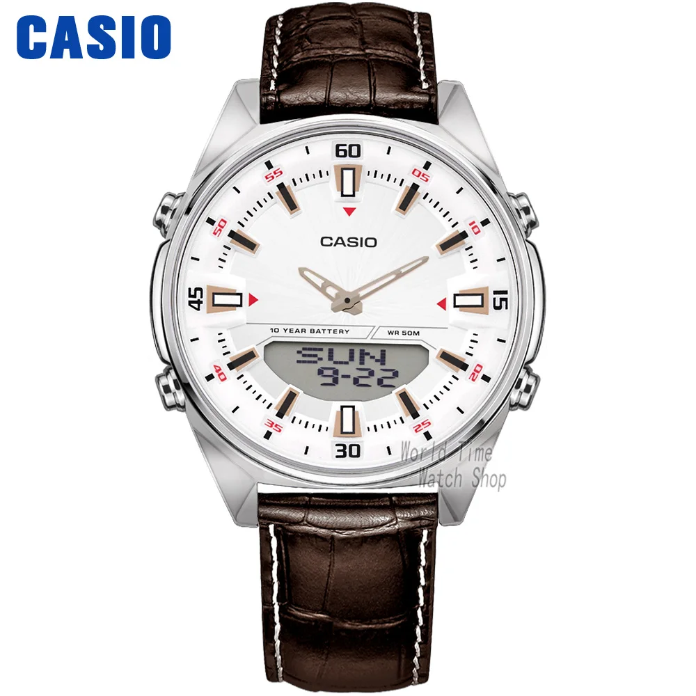 AMW830L7A Casio часы наручные часы мужчины лучший бренд роскошные кварцевые часы водонепроницаемые светящиеся мужские часы спортивные военные часы relogio masculino reloj hombre erkek kol saati montre homme zegarek mesk MTP-1375 - Цвет: AMW830L7A